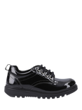 Hush Puppies Kids' Keeley Senior Patent Leather School Shoes, Black