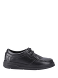 Hush Puppies Kids' Ronan Junior Leather School Shoes, Black