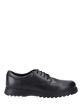 Hush Puppies Kids' Romeo Senior Leather School Shoes, Black