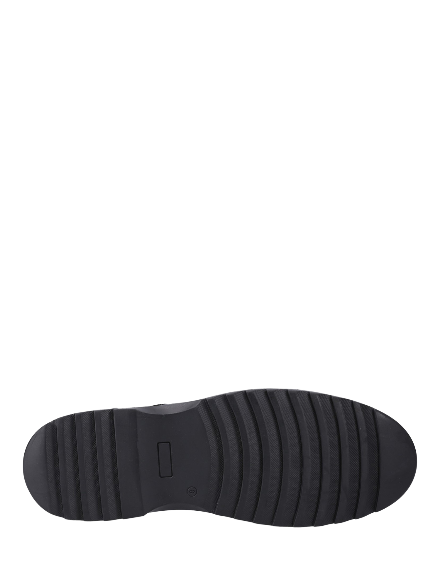 Product image 4 of 4, which shows Hush Puppies Kids' Romeo Senior Leather School Shoes, Black, 3