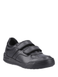 Hush Puppies Kids' Sully Senior Double Riptape Shoes, Black