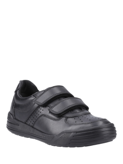 Hush Puppies Kids' Sully Senior Double Riptape Shoes, Black - view 2, Black