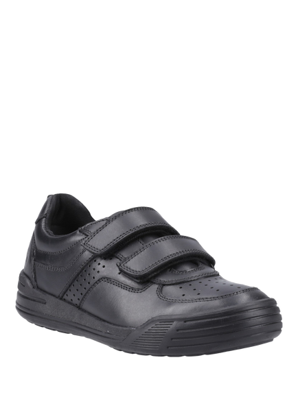Hush Puppies Kids' Sully Senior Double Riptape Shoes, Black - view 2, Black