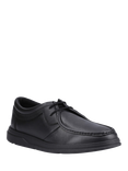Hush Puppies Kids' Ronan Senior Lace Up Derby Shoes, Black