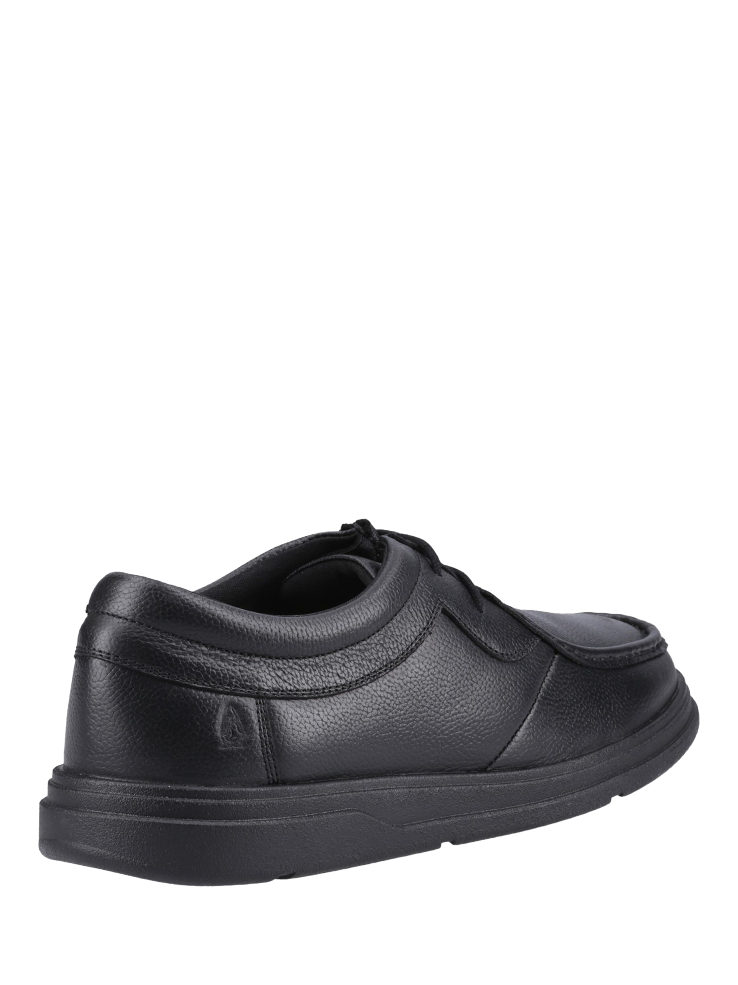 Product image 3 of 4, which shows Hush Puppies Kids' Ronan Senior Lace Up Derby Shoes, Black, 3
