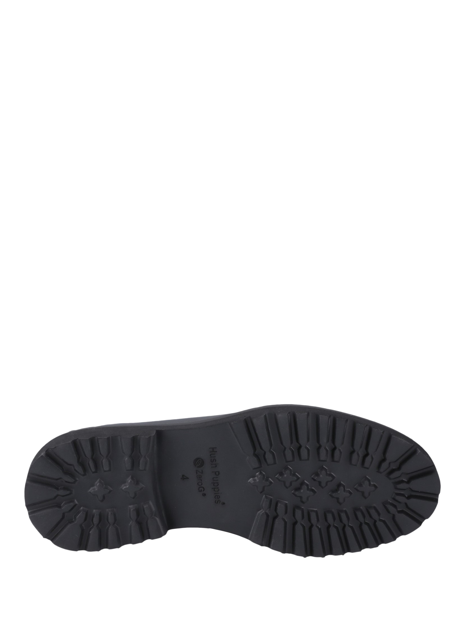 Product image 4 of 4, which shows Hush Puppies Kids' Grazia Junior Leather School Shoes, Black, 10 Jnr