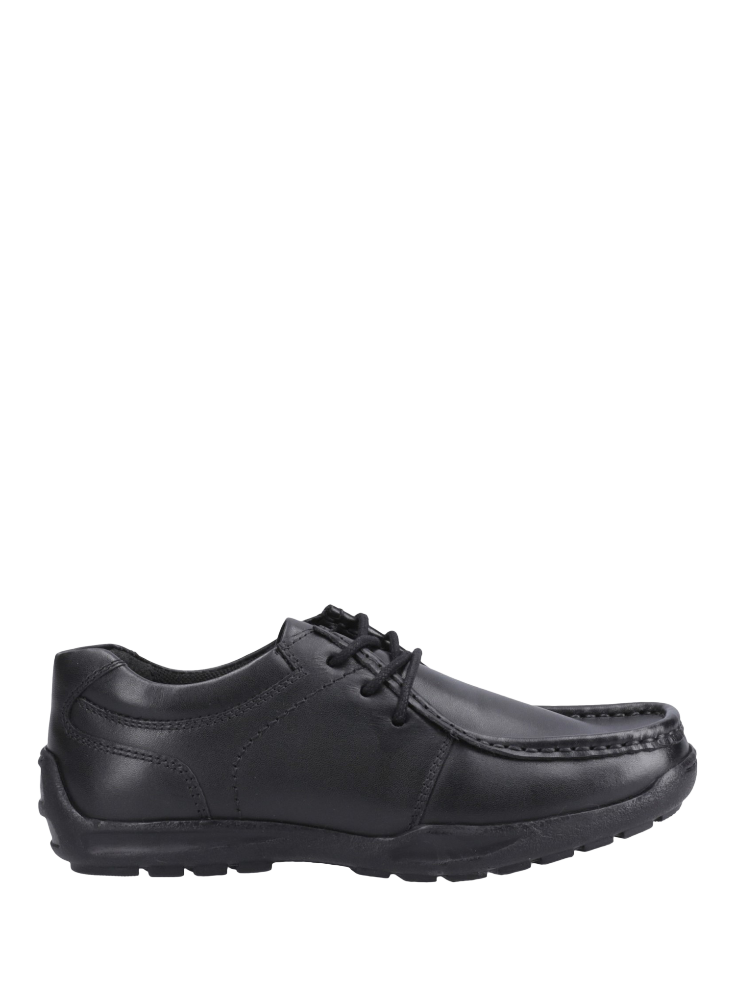 Hush Puppies Kids' Mackenzie Junior Leather School Shoes, Black