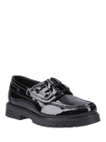 Hush Puppies Kids' Lucy Senior Patent Leather School Shoes, Black