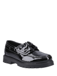 Hush Puppies Kids' Lucy Junior Patent Leather School Shoes, Black