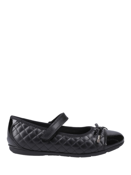 Hush Puppies Kids' Lottie Senior Leather School Shoes, Black, Black