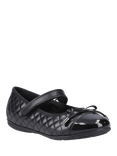 Hush Puppies Kids' Lottie Senior Leather School Shoes, Black