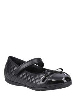 Hush Puppies Kids' Lottie Senior Leather School Shoes, Black - view 2, Black