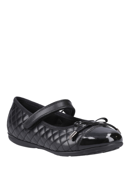 Hush Puppies Kids' Lottie Senior Leather School Shoes, Black - view 2, Black