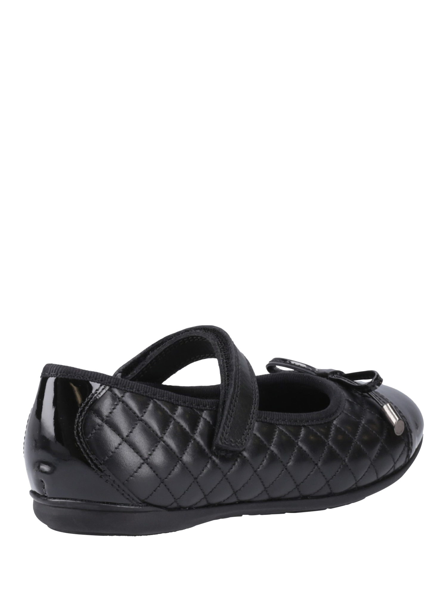 Product image 3 of 4, which shows Hush Puppies Kids' Lottie Senior Leather School Shoes, Black, 3