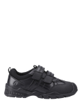 Hush Puppies Kids' Tristen Junior Leather School Shoes, Black