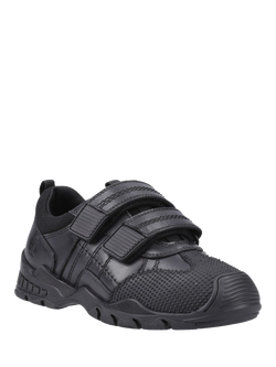 Hush Puppies Kids' Tristen Junior Leather School Shoes, Black - view 2, Black