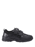 Hush Puppies Kids' Tristen Senior Leather School Shoes, Black