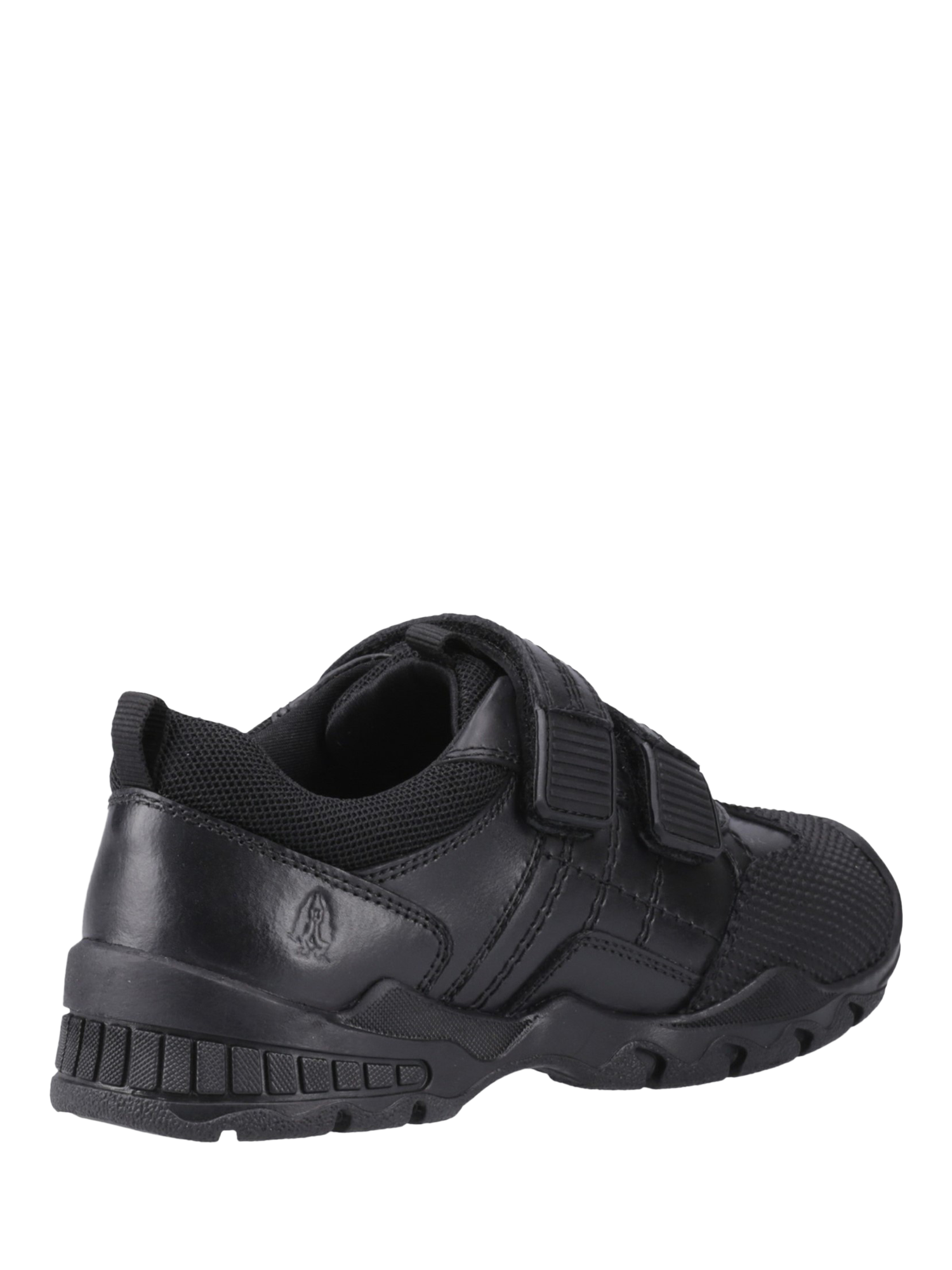 Product image 3 of 4, which shows Hush Puppies Kids' Tristen Senior Leather School Shoes, Black, 3