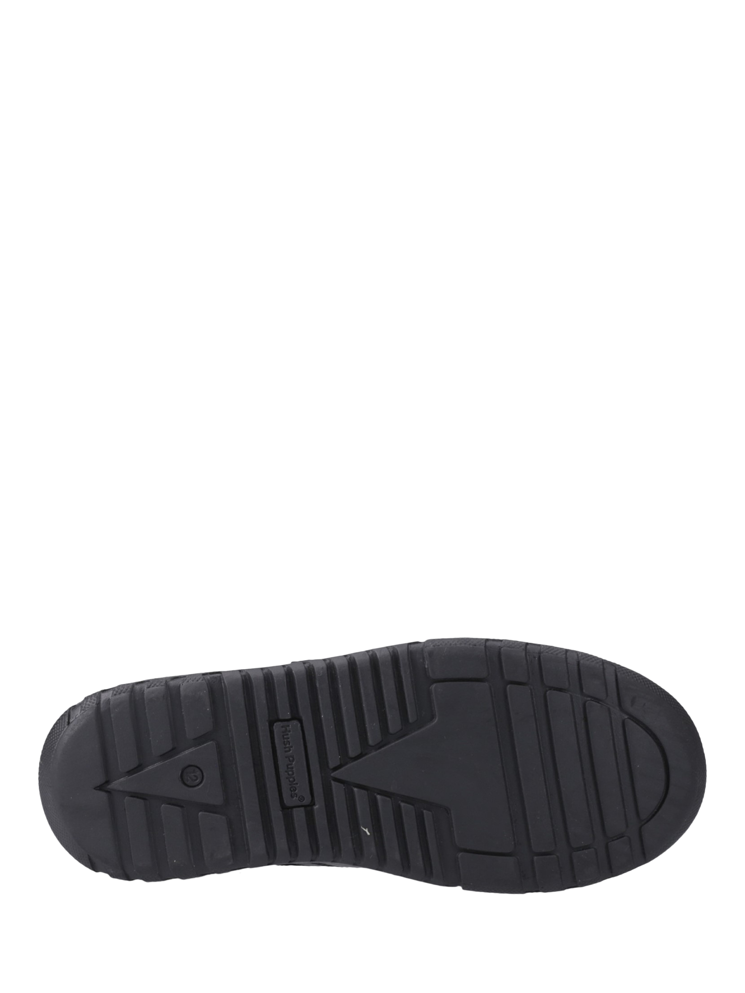 Product image 4 of 4, which shows Hush Puppies Kids' Sutton Bungee Senior Shoes, Black, 3