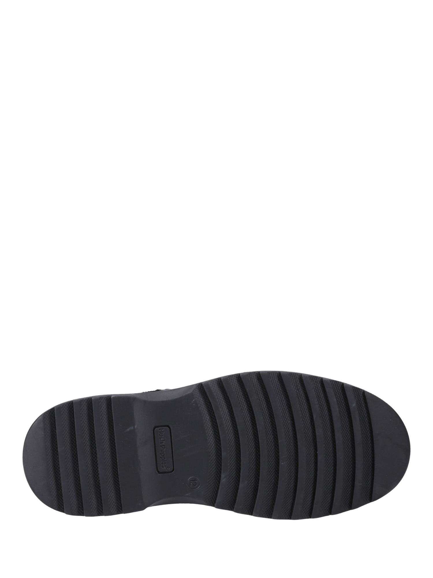 Product image 4 of 4, which shows Hush Puppies Kids' Romeo Junior Lace Up Oxford Shoes, Black, 10 Jnr