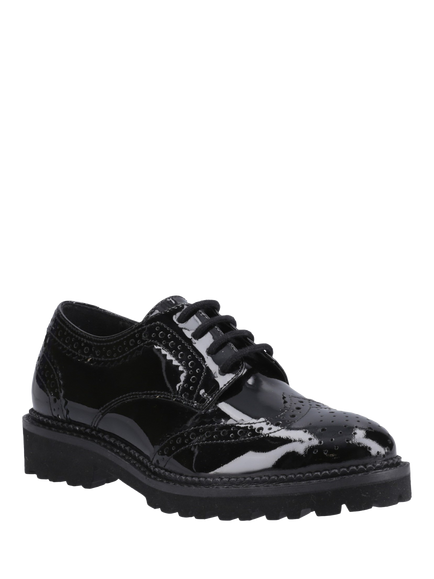 Hush Puppies Kids' Gabi Junior Lace Up Brogues, Black - view 2, Black