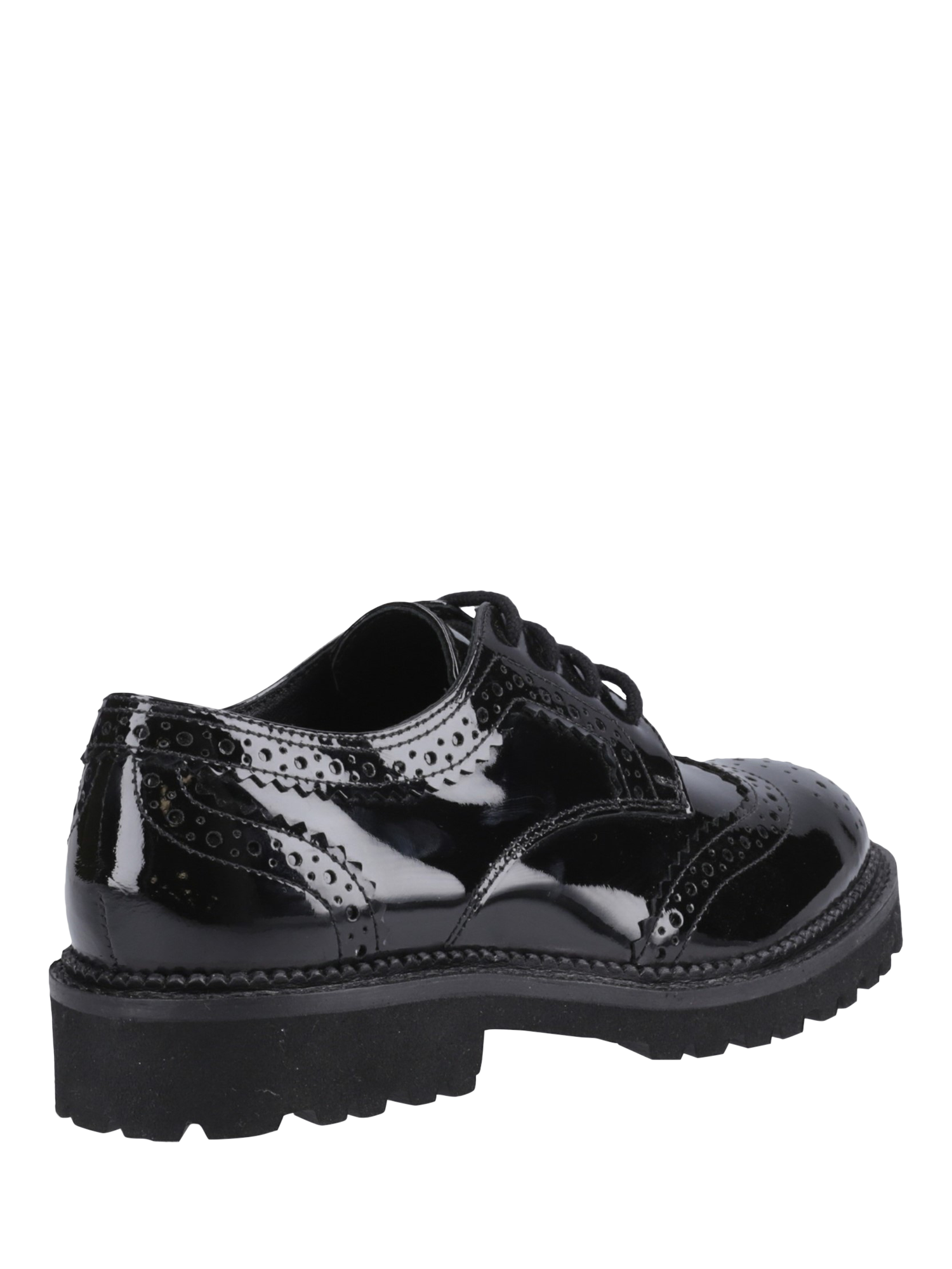Product image 3 of 4, which shows Hush Puppies Kids' Gabi Junior Lace Up Brogues, Black, 10 Jnr