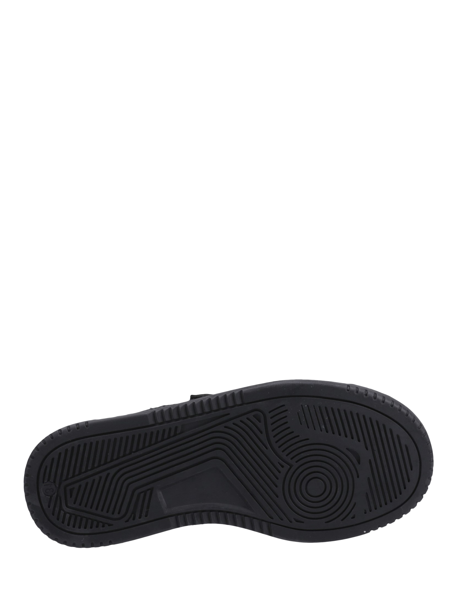 Product image 4 of 4, which shows Hush Puppies Kids' Daxton Senior Leather Rip Tape Shoes, Black, 3