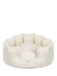Lords & Labradors High Sided Boucle Dog Bed, Ivory