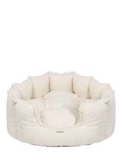 Lords & Labradors High Sided Boucle Dog Bed, Ivory, Ivory