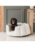 Lords & Labradors High Sided Boucle Dog Bed, Ivory