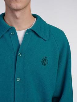 Edwin Mars Wool Blend Cardigan - view 2, Baltic