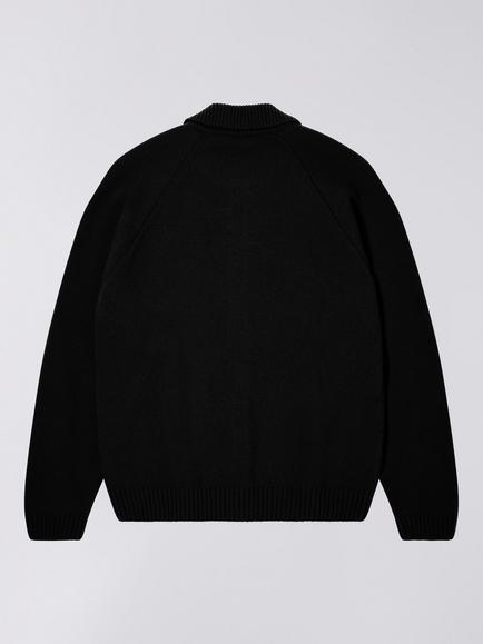 Edwin Mars Wool Blend Cardigan - view 2, Black