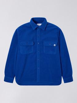 Edwin Jowen Button Down Overshirt - view 2, Deep Ultramarine