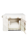 Lords & Labradors Boucle Dog Crate Set, Gold & Ivory