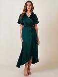 Rewritten Florence Satin Wrap Dress