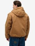 Superdry Surplus Hooded Bomber Jacket, Tobacco Brown