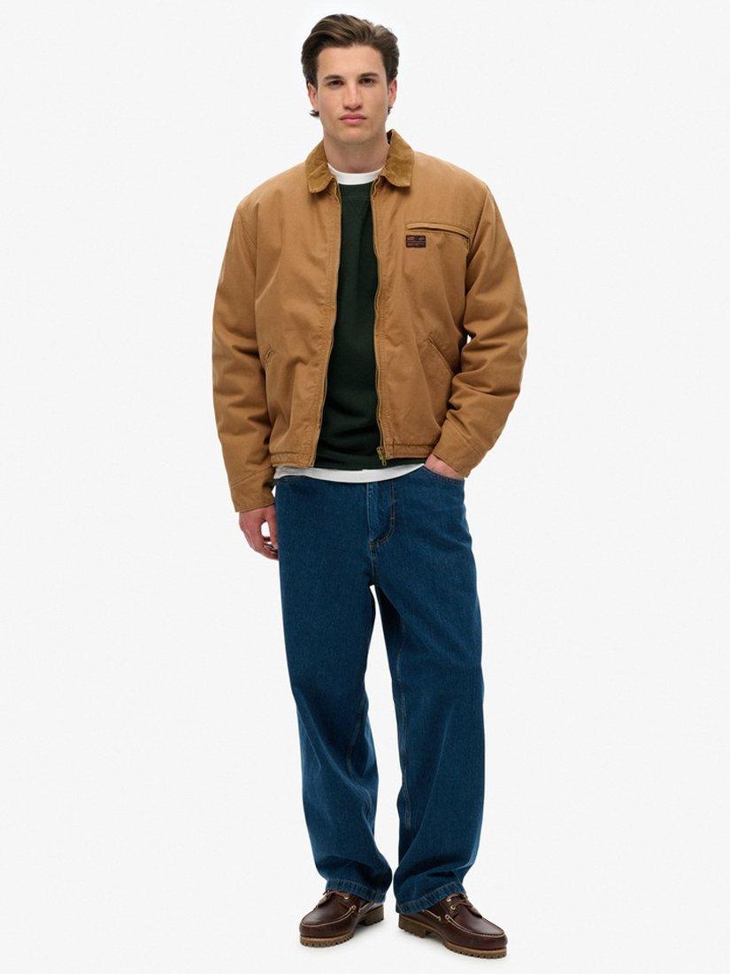 Product image 3 of 5, which shows Superdry Surplus Ranch Jacket, Tobacco Brown, S