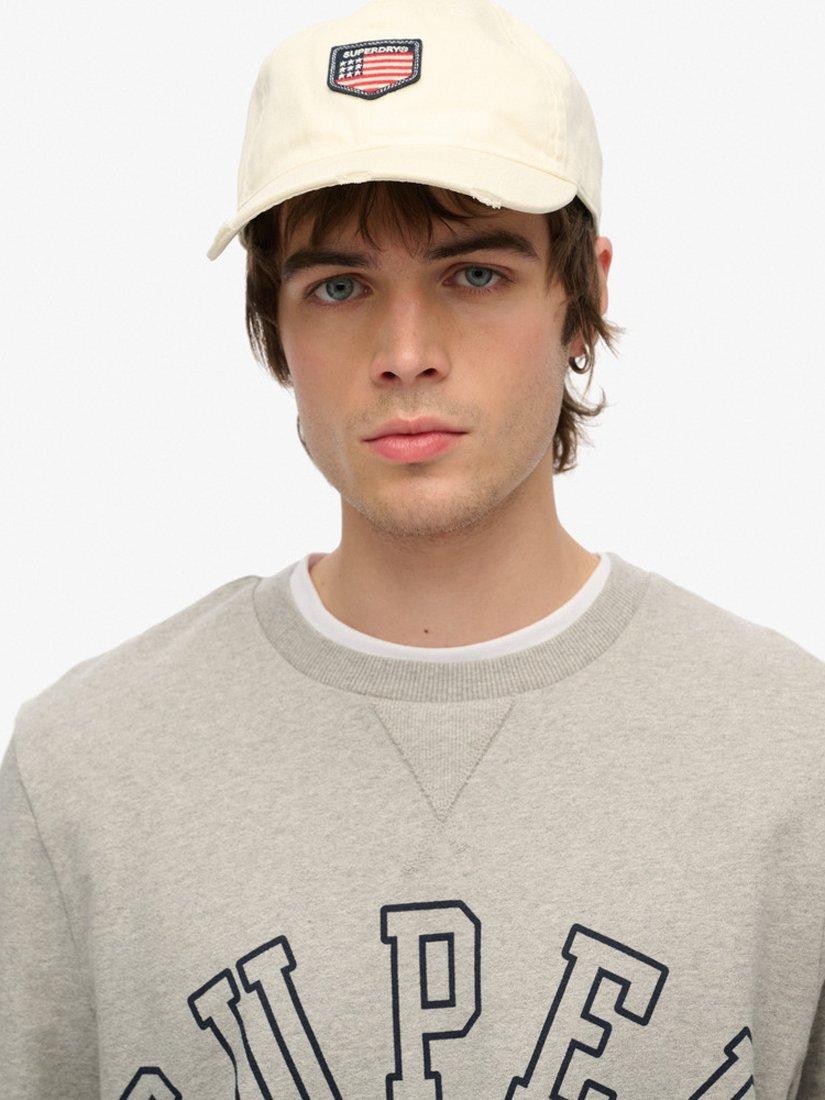 Product image 4 of 4, which shows Superdry Athletic Printed Sweatshirt, Athletic Grey Marl, S