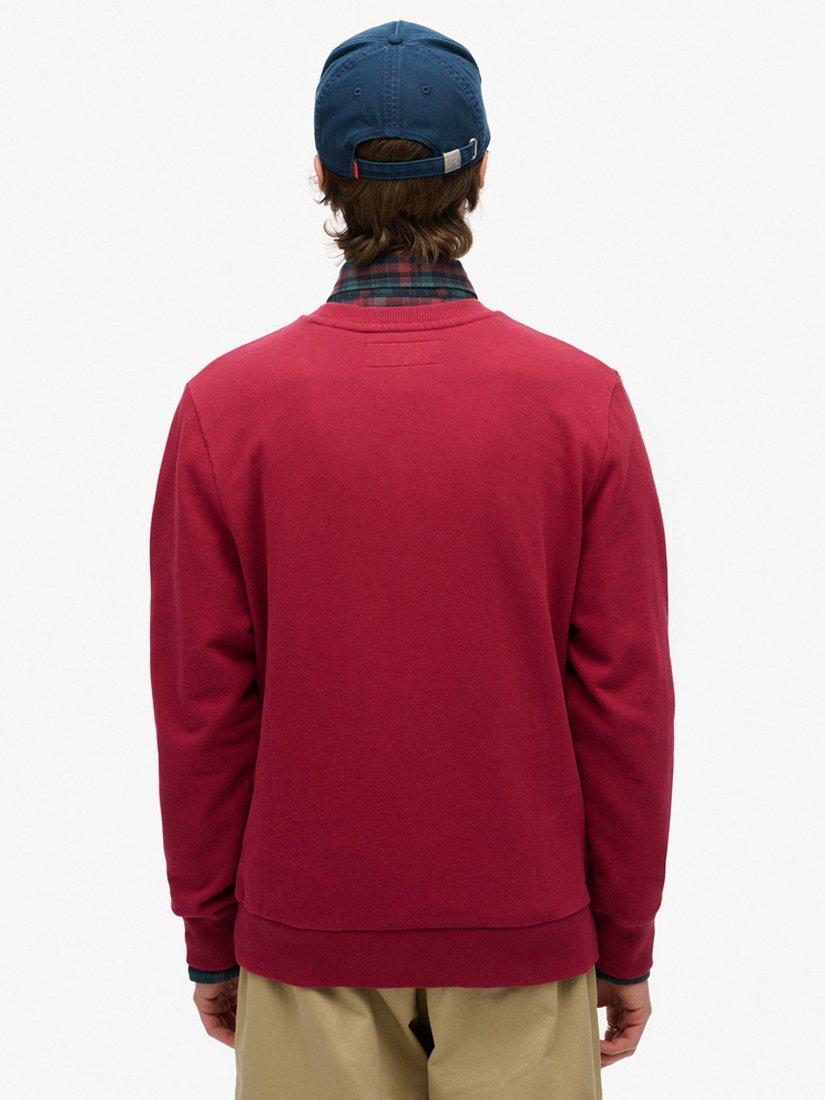 Product image 2 of 4, which shows Superdry Athletic Printed Sweatshirt, Bordeaux Red, S