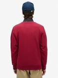 Superdry Athletic Printed Sweatshirt, Bordeaux Red