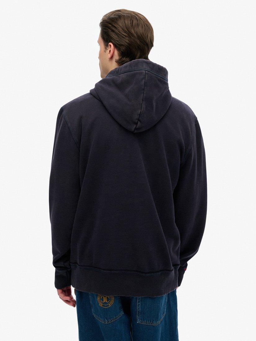 Product image 2 of 4, which shows Superdry Vintage Athletic Hoodie, Eclipse Navy, S