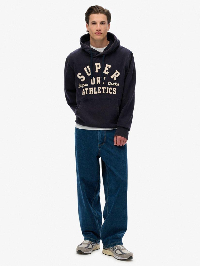 Product image 3 of 4, which shows Superdry Vintage Athletic Hoodie, Eclipse Navy, S