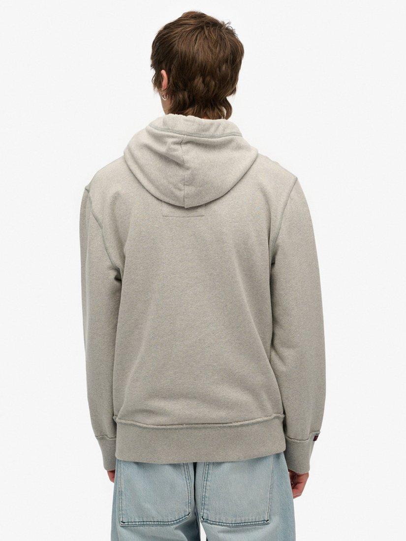 Product image 2 of 4, which shows Superdry Vintage Athletic Hoodie, Light Grey Marl, S