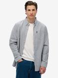 Superdry Cotton Long Sleeve Oxford Shirt, Navy