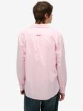 Superdry Cotton Long Sleeve Oxford Shirt, City Pink