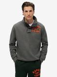Superdry Vintage Athletic Half Button Sweatshirt