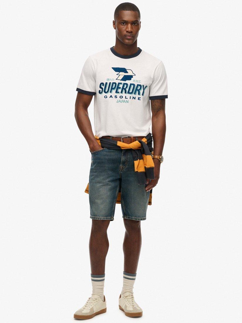 Product image 3 of 4, which shows Superdry Modern Industry Relaxed T-Shirt, Optic, S
