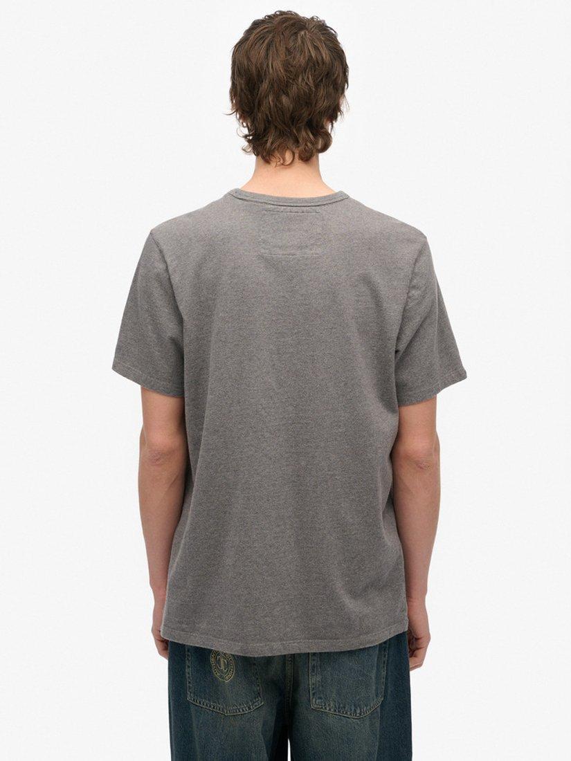 Product image 2 of 4, which shows Superdry Vintage Athletic T-Shirt, Mid Grey Marl, S