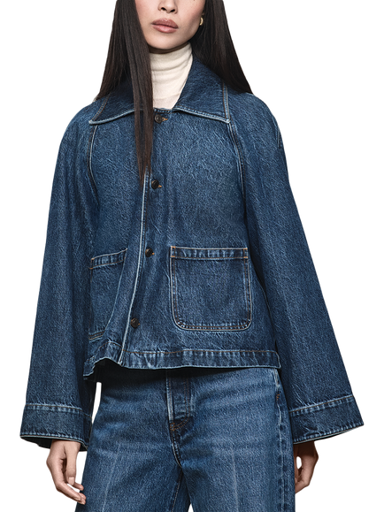 FRAME The Swing Denim Jacket, Blue, Blue
