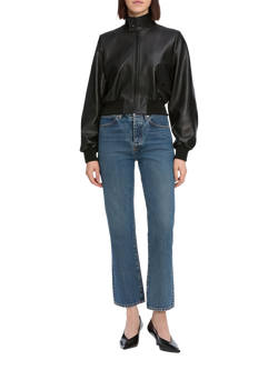 FRAME The Vertical Crop Jeans, Blue, Blue